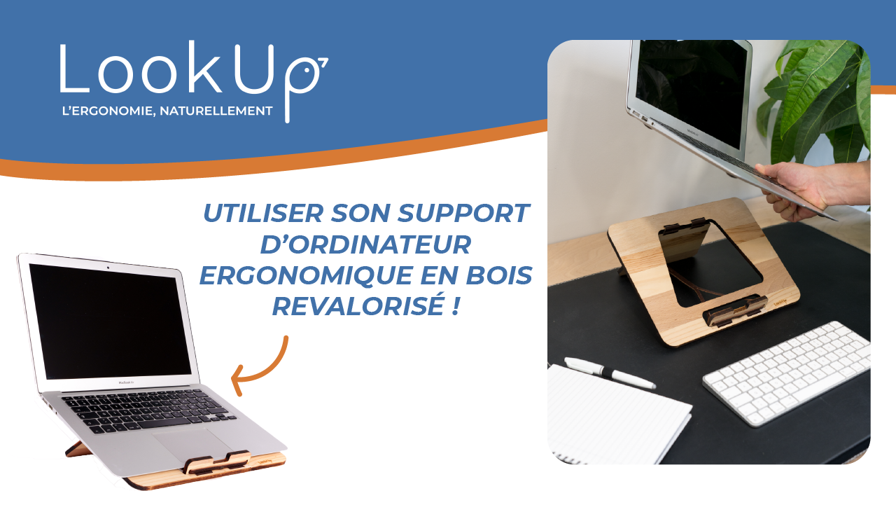 Support d'Ordinateur Portable  LookUp France - Matériaux Recyclés